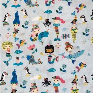 Cotton face mask, mermaids